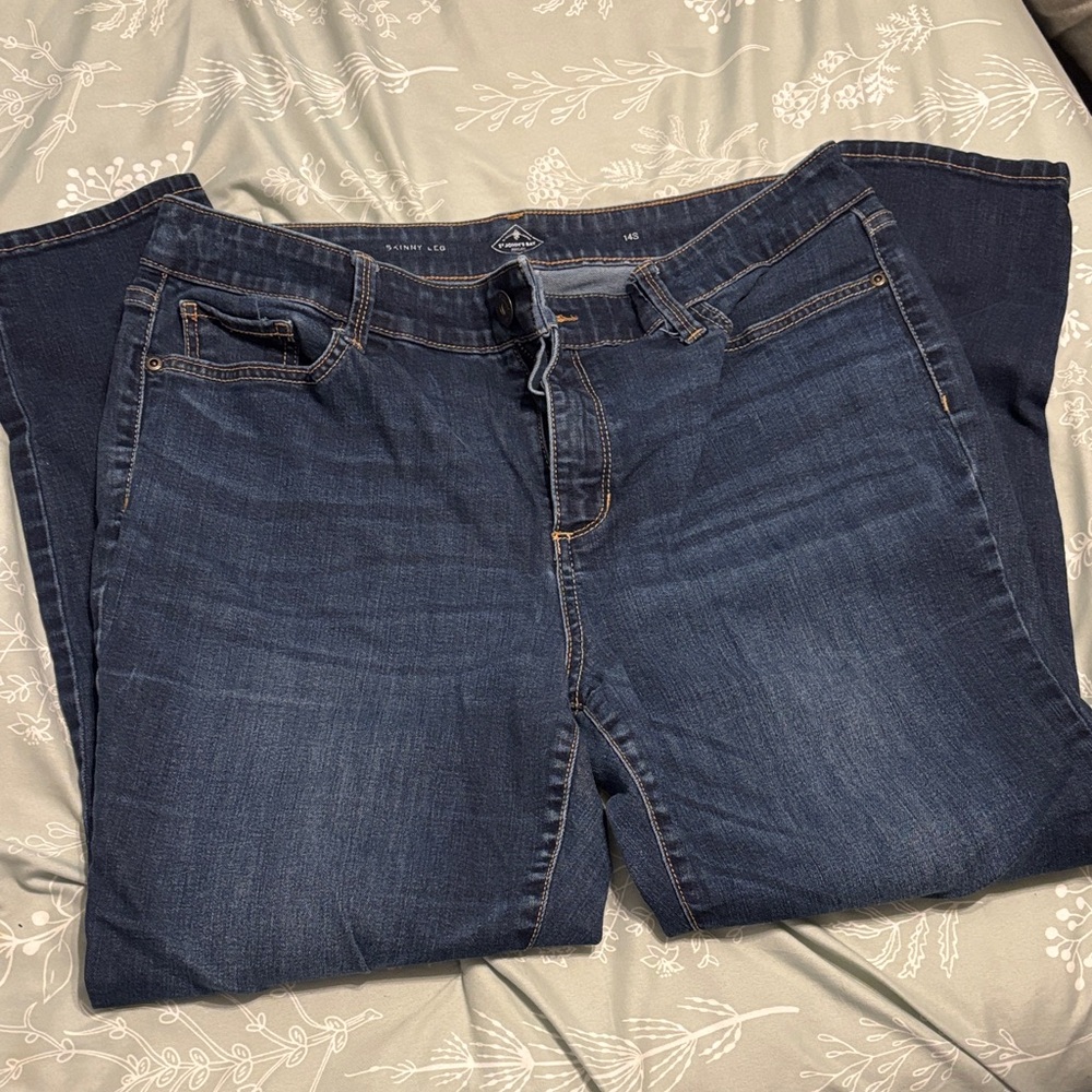 5 for $25!! St. John's Bay Women's Skinny Jeans - Deep Indigo